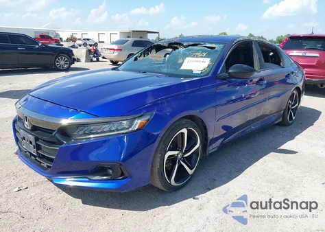 2021 Honda Accord Sport из США, поврежденный, VIN 1HGCV1F30MA069861